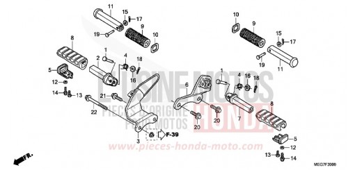 STEP (VT750C2B/C2S/CS-E,ED,3E,2ED/C/CA) VT750CSC de 2012